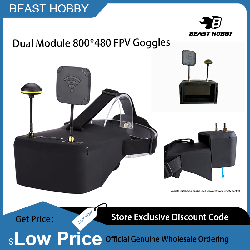 Skyzone Cobra X V2 Fpv Goggles - Óculos FPV EV800D 5.8G 40CH Diversity