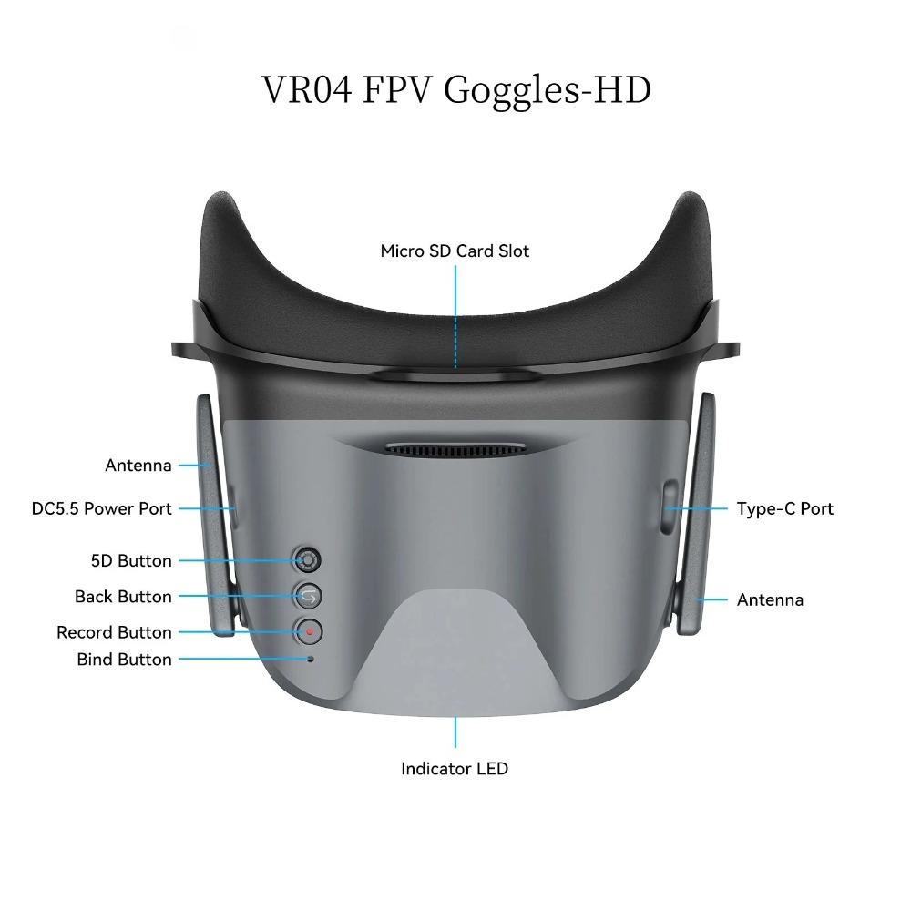 NOVO Óculos FPV BETAFPV VR04 V - Skyzone Cobra X V2 Fpv Goggles avaliação e preço