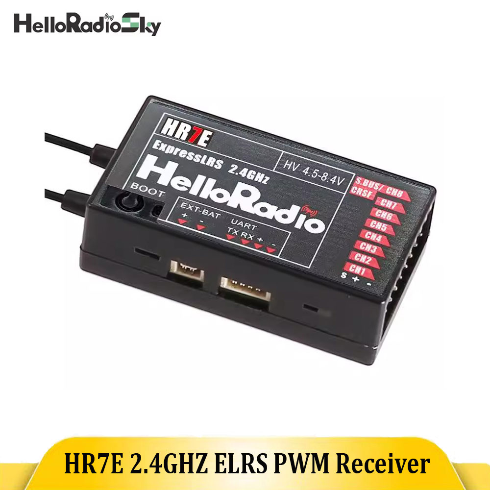 Receptor HelloRadio HR7E ELRS  - Radiomaster Ranger 2.4Ghz Elrs Module avaliação e preço